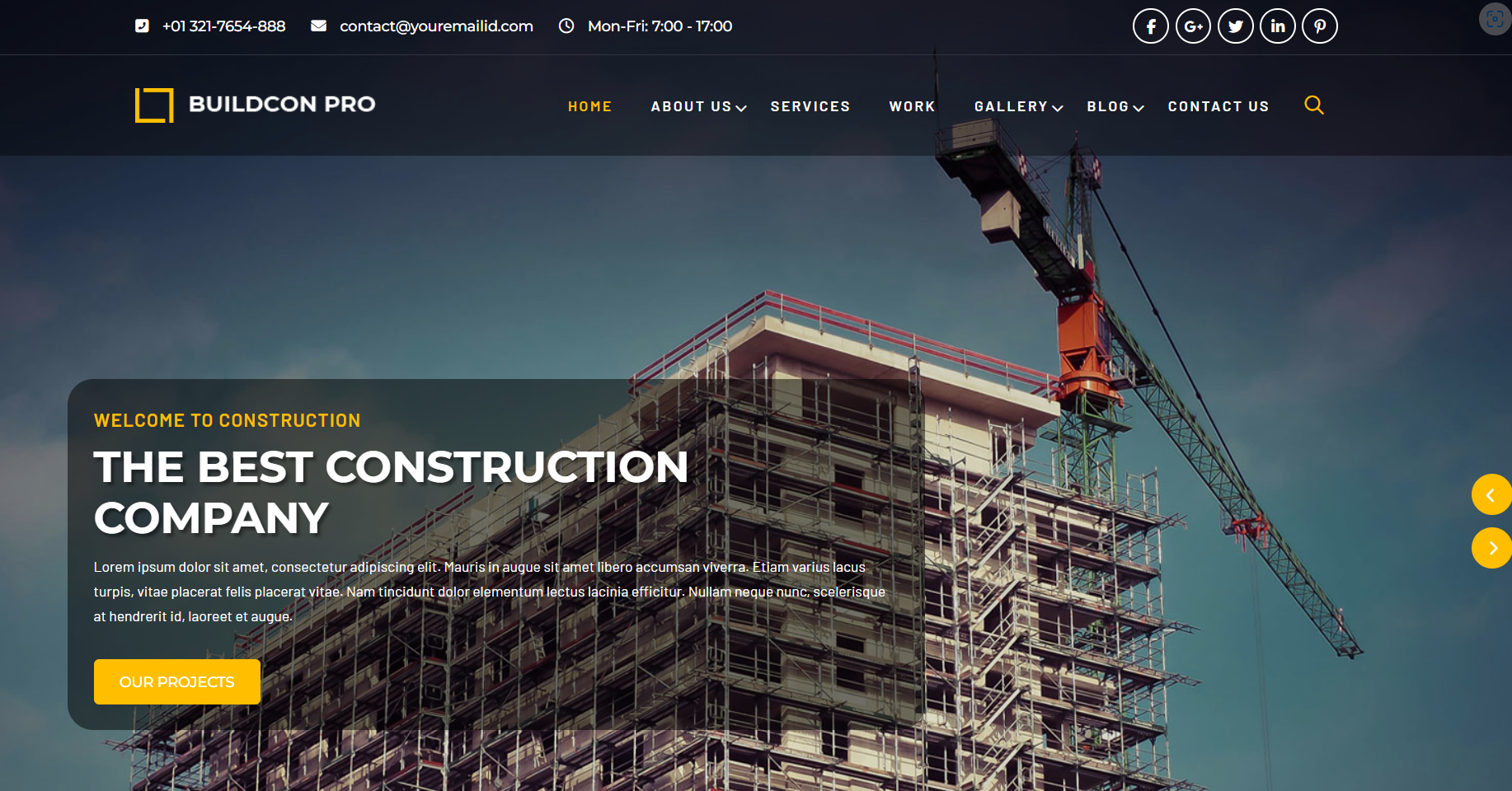 Buildcon  Theme